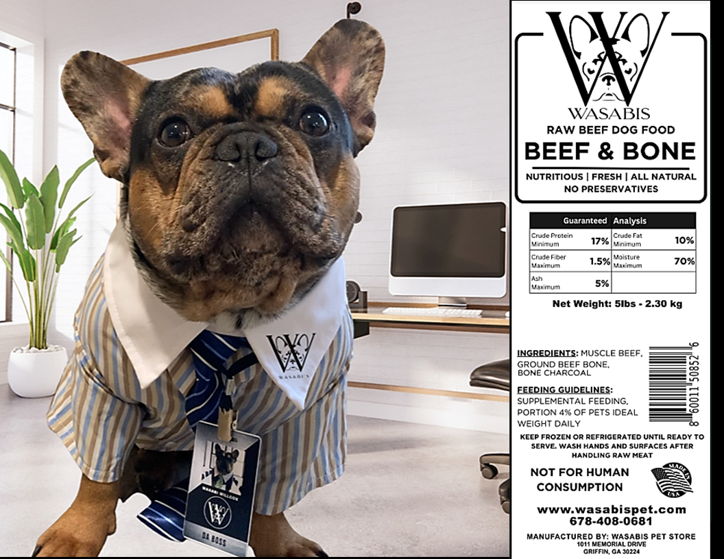 WASABIS Frozen Beef & Bone