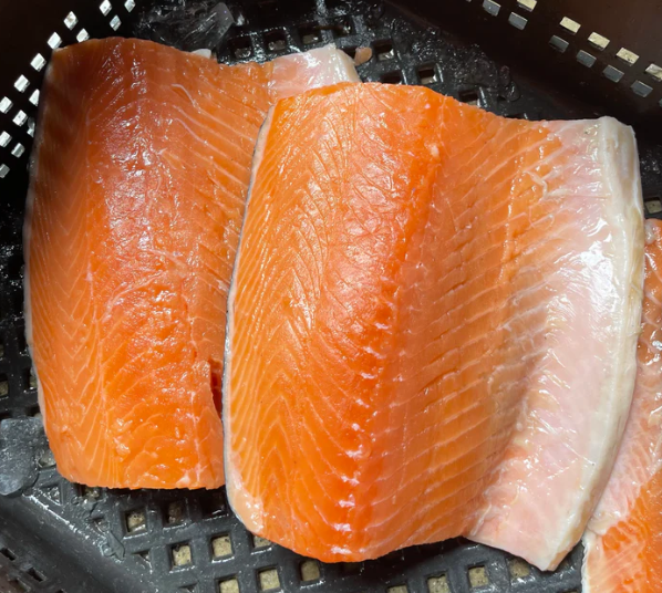 FREEZE DRIED 100% Salmon Skin-on Fillets (3oz)