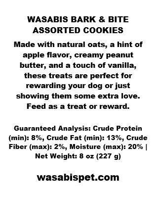 WASABIS BARK & BITE - ASSORTED COOKIES